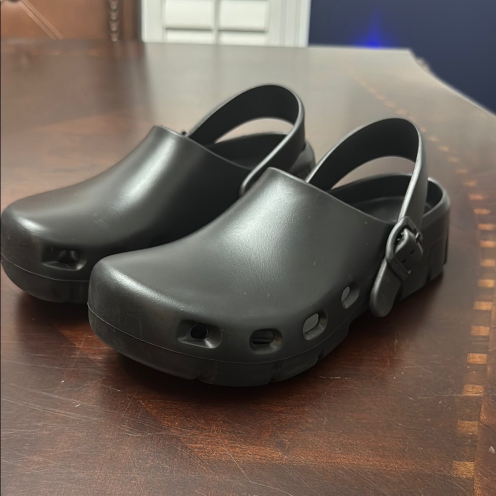 Birkenstock Black Slip-On Clogs